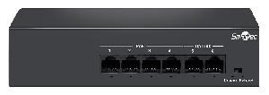 Неуправляемый коммутатор, 4 RJ-45 POE портов (10/100 Мбит/с), 2 RJ-45 Uplink порта (10/100 Мбит/с), бюджет на порт до 30 Вт, общий бюджет до 50Вт.