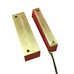 Извещатель магнитоконтактный взрывозащищённый, 0Ех ia IIC T6 Ga Х, РЗН, Корпус-НЕРЖАВЕЙКА, НР, на металл, раст.сраб. 70 мм, металлорукав из нержавеющей стали 1000 мм.