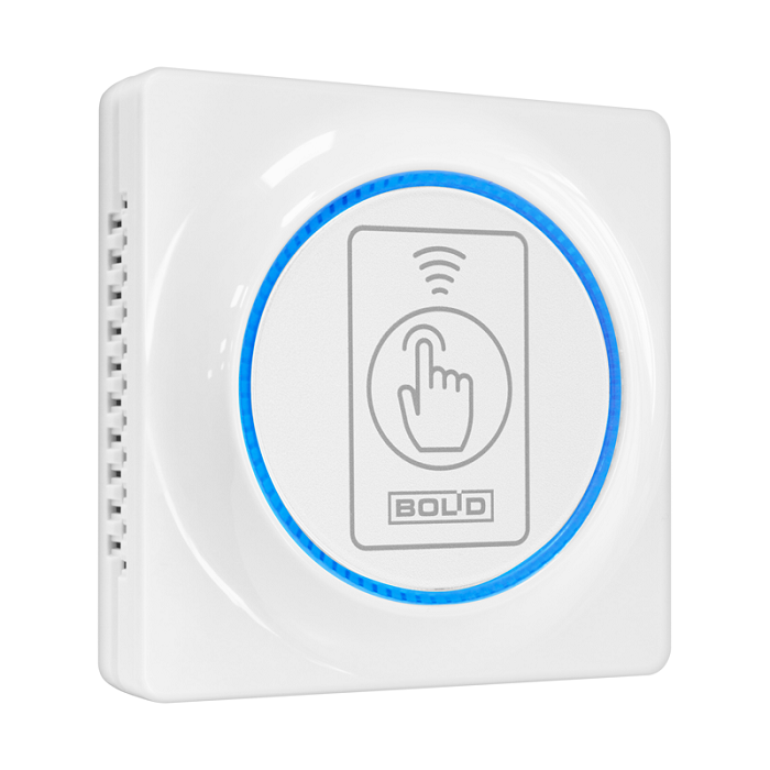 Считыватель проксимити карты EM-Marin, ProxCard II HID, MIFARE Ultralight, MIFARE Standart 1 KByte, MIFARE Standart 4 Kbyte, с интерфейсом Touch Memory, Wiegand-26 и -44. Защита от копирования карт. Кнопка для команд. -25 до +60°С. Накладной и розеточный. Цвет - белый