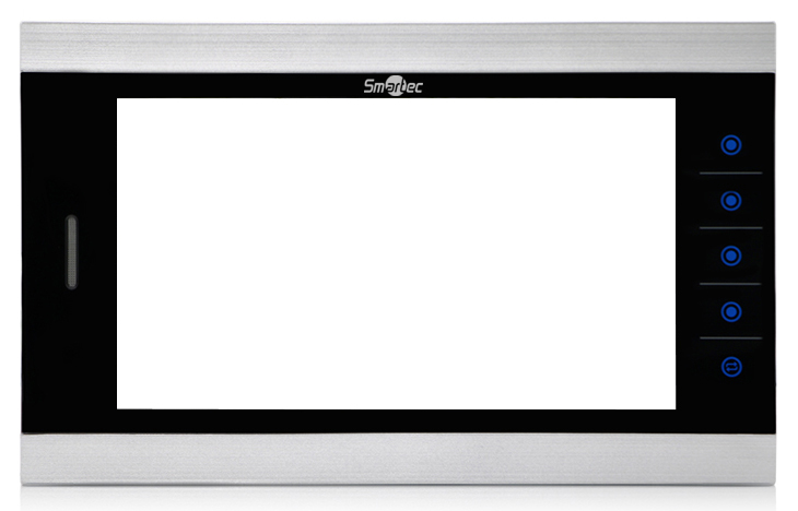 Монитор видеодомофона 10", AHD, 4-х проводная линия связи, поддержка 2-х панелей вызова, поддержка 5 доп. мониторов, поддержка 2 доп. камер и охранных датчиков, фото/видео запись, поддержка SD карт памяти, серебряный