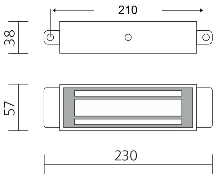 Замок электромагнитный (12VDC, 0,6А, 400кг),встроенный модуль перемагничивания, монтажный комплект, уголок 40х50мм.