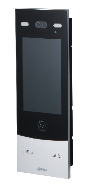 Вызывная панель c распознаванием лиц, В устройстве применяется алгоритм распознавания лиц глубокого обучения. Поддерживает открытие через распознавание лица, IC карту, пароль, QR-код и их комбинации.