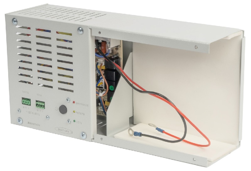 ИБП 220В, 800 ВА, (500 Вт), наличие внутреннего отсека под АКБ емкостью 17 Ач, модифицированный синус, Крепление на DIN-рейку