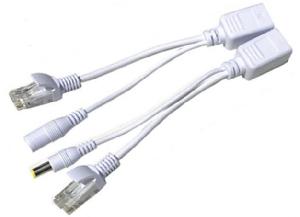 Комплект сплиттер+инжектор, пассивный, 12VDC, цвет-белый