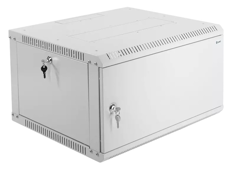 Шкаф телекоммуникационный настенный разборный ЭКОНОМ 6U (600 × 650) дверь металл