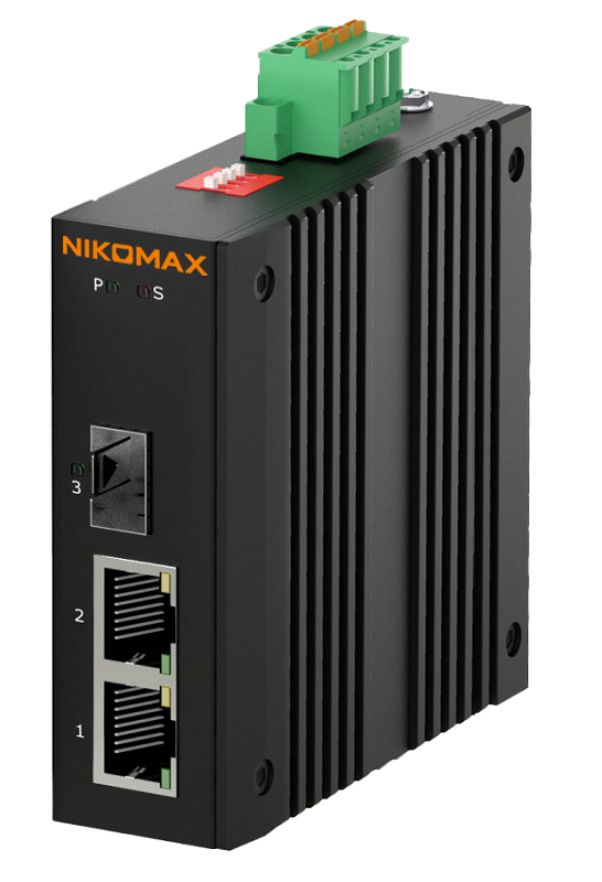 Медиаконвертер PoE промышленный неуправляемый UTP 2*10/100/1000 Мбит/с (802.3af/at) до 250 метров, SFP 100/1000 Мбит/с, без LFP, PoE watchdog, Port isolation, 44-57В (без блока питания в комплекте), -40 до +75