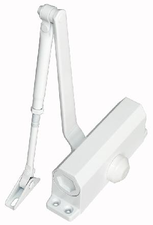 Доводчик двери c тягой EN 1, до 30 кг, 750 мм, 2-х скор., белый