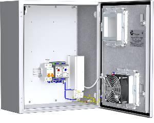 Термошкаф с обогревом и вентиляцией -40°C до +50°C. IP55. 400x500x210мм.