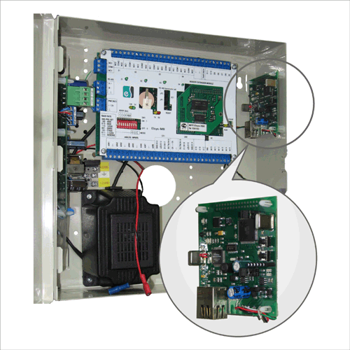 Модуль интерфейса Ethernet, обеспечивающий подключение стандартного контроллера Elsys-MB (Light, Standard, Pro, Pro4) к сети Ethernet.