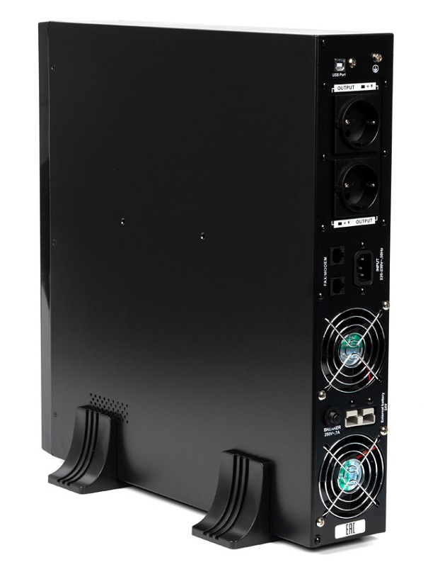 ИБП, Мощность: 2000 ВА / 1400 Вт, 145-280 В, Встроенные АКБ 9 Ач – 4 шт, Выходные разъёмы: Schuko - 2 шт