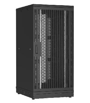 Напольный шкаф 19", 33U, перфорированные двери, металлические стенки, Ш800хВ1610хГ1000мм, в разобранном виде, черный