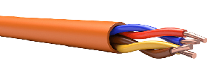 Кабель огнестойкий, 2х2х0,2 кв мм. ПВХ пластикат с низким дымо-и газовыделением, бухта 200м.