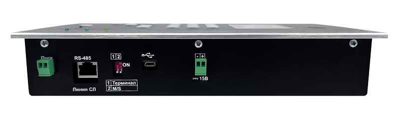 Тромбон-СДС-ПД - Пульт диспетчера для двухсторонней речевой связи между диспетчером и зоной оповещения. Работает в составе системы «Тромбон СДС», предназначенной для построения систем оповещения и управления эвакуацией (СОУЭ) 4 и 5 типов. Пульт диспетчера для двухсторонней речевой связи между диспетчером и зоной оповещения. Работает в составе системы «Тромбон СДС», предназначенной для построения систем оповещения и управления эвакуацией (СОУЭ) 4 и 5 типов.