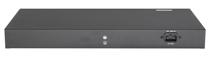 Управляемый L2 PoE коммутатор 24 Base-T 1000Mb/s портов (802.3af/at), 4 Base-X SFP 1000Mb/s. 1U 19'', 220V, суммарная мощность 400W