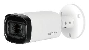 Видеокамера HDCVI уличная цилиндрическая, 1/2.7" 2Мп КМОП, 25к/с при 1080P, 25к/с при 720P, 2.7-12мм вариофокальный объектив, 30м ИК, Smart IR, ICR, OSD, 4в1 (CVI/TVI/AHD/CVBS), IP67, металлический корпус