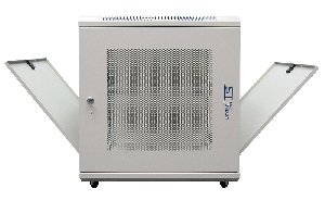 Настенный шкаф 19, 12U, Тип двери: Металлическая перфорированная, Высота: 600 мм, Глубина: 530 мм, Ширина: 600 мм, Статическая нагрузка: 90 (стена), 300 (опоры) кг, Цвет: Серый, IP20, Климатическое исполнение: УЗ, 1 полка в комплекте