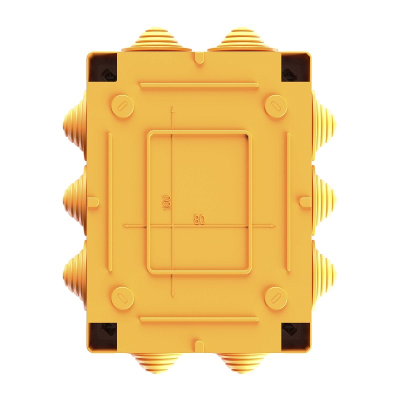 Коробка пластиковая FS с кабельными вводами и клеммниками, IP55, 150х110х70 мм, 5р, 450V, 30A, 16 мм2