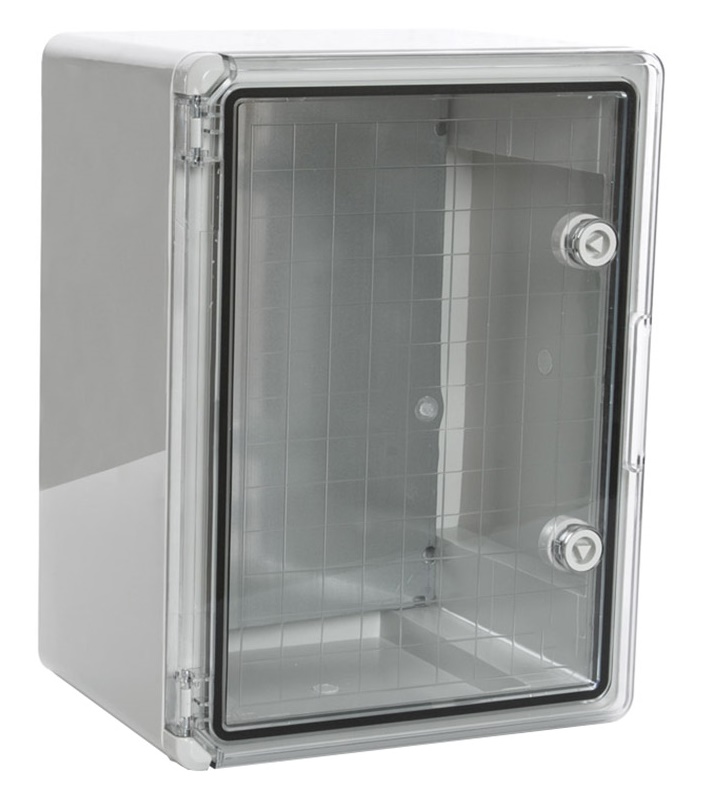 Корпус пластиковый с монтажной панелью ЩМП IP65 прозрачная дверь 400х300х170