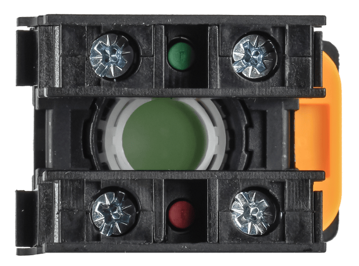 Кнопка d=22мм 1NO+1NC зелёная MASTER IEK