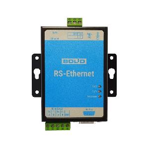 Преобразователь интерфейсов RS-485/RS-232/RS-422 в Ethernet&nbsp;&nbsp;стандартов 10/100Base-T(X). Питание от 12 до 36 В, до 1 Вт. От минус 20 до +60°С