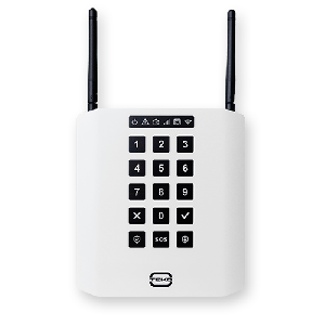 Устройство объектовое для GSM-сигнализации Security Hub, подключение к серверу через Интернет и GSM, контролирует до 192 радиодатчиков Астра-РИ-М разных типов, 4 ШС, 1 реле, 2 выхода "открытый коллектор"