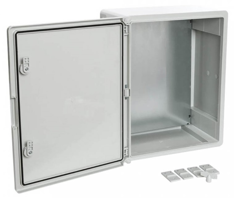 Корпус пластиковый с монтажной панелью ЩМП IP65 серая дверь 500х400х240