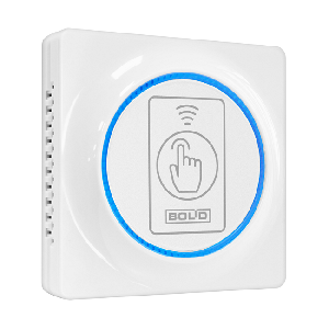 Считыватель проксимити карты EM-Marin, ProxCard II HID с интерфейсом Touch Memory, Wiegand-26 и -44. Кнопка для команд. -25 до +60°С . Накладной и розеточный. Цвет - белый