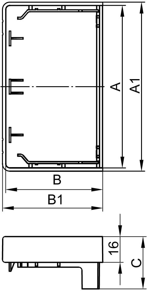 LAN 60x40 Заглушка (20 шт/уп)