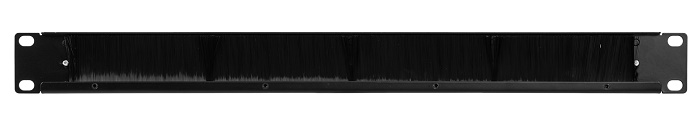 Организатор с 5 кольцами пластиковыми и щеточными вводами, черный