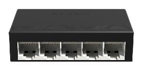Коммутатор неуправляемый, 5х10/100/1000Мбит/с, DC5V 1A