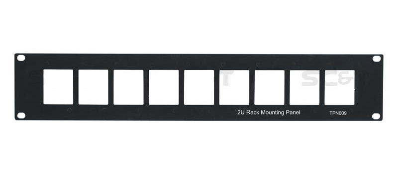 Панель для стойки 19" под установку TTA111VR, TTA111VТ, CD102, 9мест