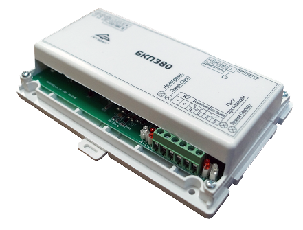 Блок контроля и пуска, предназначен для контроля и управления исходно выключенным 3-х фазным двигателем 220/380В, 