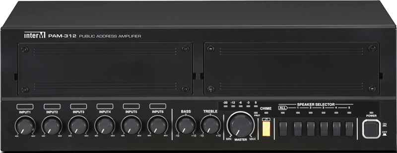 Модульный микшер-усилитель, 5 зон, 120 Вт, 3 унив. входа, 3 лин. входа, телеф. пейджинг, RM-05A, режим EM