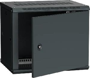 ITK Шкаф LINEA W 6U 600x450 мм дверь металл, RAL9005, Черный
