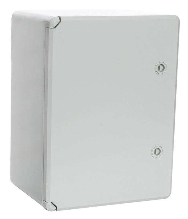 Корпус пластиковый с монтажной панелью ЩМП IP65 серая дверь 400х300х220