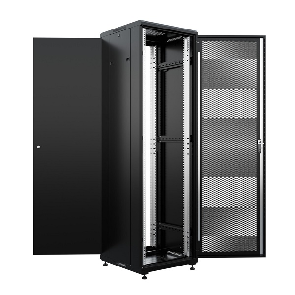 Шкаф напольный универсальный серверный 22U 600х600мм, дверь перфорированная
