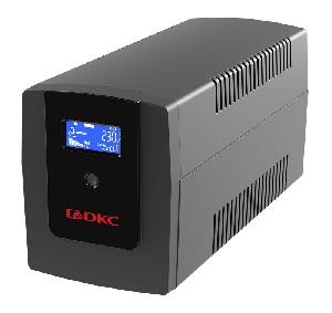 Линейно-интерактивный ИБП ДКС серии Info LCD, 1200 ВА/720 Вт, 1/1, 4xIEC C13, USB + RJ45, LCD, 2x7Aч