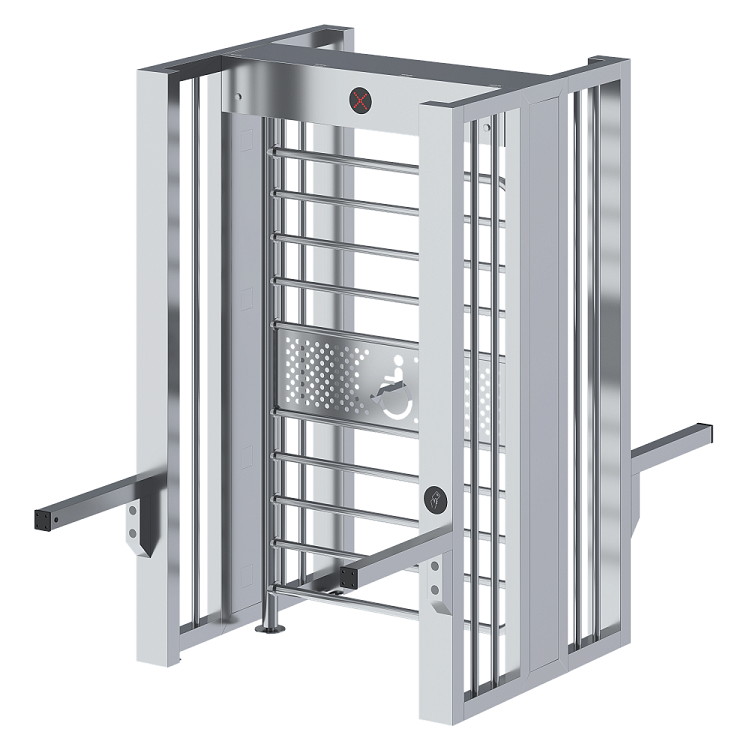 Полноростовой турникет серии СПЕКТР Z, Габариты: 1490*2604*2334мм, Материал: 304 Нержавеющая сталь, толщина 1.2/1.5мм, Время разблокировки: 0.2с, Пропускная способность: 35 чел/м, Ширина прохода: 1180 мм