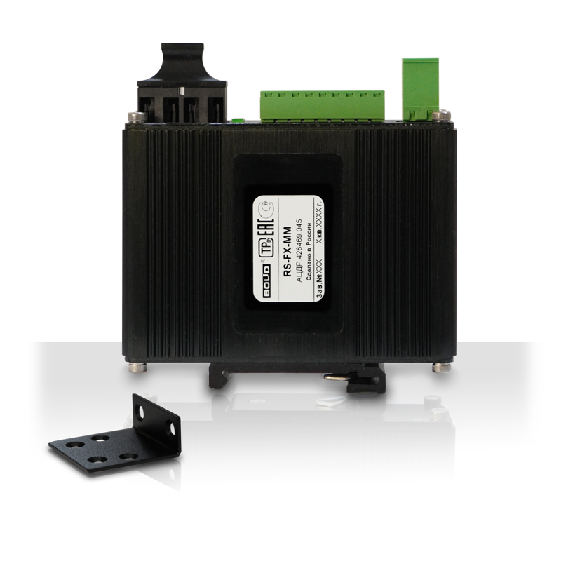 Преобразователь интерфейсов RS232/422/485 в оптику и обратно. Одномодовое волокно до 40 км. Для обмена данными используются два волокна.