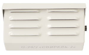 Оповещатель звуковой, 100 дБ, U-пит. 10,2...14,4 В, I-потр. 300 мА,&nbsp;&nbsp;t-раб. -30...+45 °С, 66х92х118 мм, 0,6 кг.