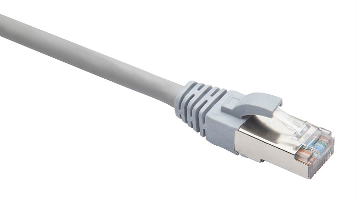 Патч-корд F/UTP Кат.5е, LSZH нг(А)-HF 10,0 м, серый