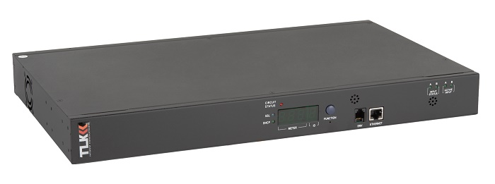 Блок&nbsp;&nbsp;контролируемых электрических розеток TLK, 19", AT - ATS, Автоматическое переключение питания между вводными линиями, 10 розеток C13, макс. нагрузка 16 А, Счетчик электроэнергии кВт*ч, Удаленное управление через облако, 2 ввода питания,&nbsp;&nbsp;2* шнур питания 3 м., 2*вилка С20, металлический корпус, макс. мощность 4000 Вт, 432*44,8*260 мм, цвет черный.