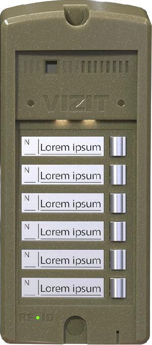 Блок вызова на 6 абонента.  Возможность  увеличения до 24 абонентов при подключении до 3х кнопочных панелей BS-306-6.  Подсветка кнопок  и именных табличек. Корпус блока вызова выполнен из ударопрочного пластика.