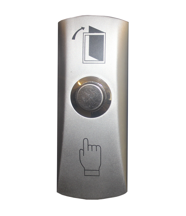 Кнопка выхода накладная, металлическая, контакты Н.О., 36В 3А, -40 - +50, IP44, 80х30х24мм