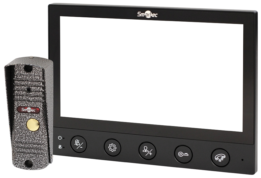 Комплект: монитор видеодомофона 7" AHD и панель вызова 1080P, 4-х проводная линия связи, поддержка 2-х панелей вызова, поддержка 2 доп. мониторов, поддержка 2 доп. камер, встроенный блок питания, черный монитор