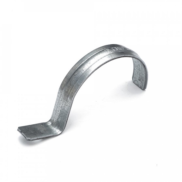 Скоба металлическая однолапковая СМО d60-63 мм для монтажного пистолета (без отверстий) (50шт/уп)