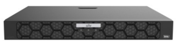 Видеорегистратор IP 16 канальный; Входящий поток на запись до 320Мб/с; Поддерживаемые форматы сжатия: Ultra 265/H.265/H.264; Запись: разрешение до 16Мп; 4 SATA s до 16ТБ; Декодирование: Ultra 265/H.265: Видеовыходы: 1 HDMI, 1 VGA; Сеть: 2 порта 1000М; Аудио вход/выход 1/1; Тревожный вход/выход 16/4; USB: 2 порта USB2.0, 1 порт USB3.0, Металл, DC 12В(блок питание в комплекте), RAID 1, 5<br />
Smart by IPC: Ультра детекция движения, Захват лиц, Распознавание лиц, Захват номеров, Измерение температуры, Интеллектуальная защита периметра(SIP), Видеометадата, Мониторинг трафика