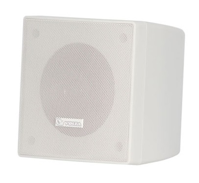 Компактный настенный 2-х полосный громкоговоритель. Мощность 20 Вт/100в&nbsp;&nbsp;95-20 000Гц, Режимы подключения 20 Вт -10Вт -16 Ом, 128х128х131 мм, Вес 1,3кг, Цвет – белый. Кронштейн в комплекте.