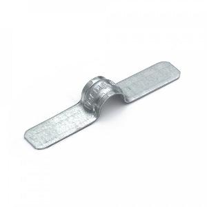 Скоба металлическая двухлапковая СМД d8-9 мм для монтажного пистолета (без отверстий) (100шт/уп)