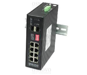 Промышленный HiPoE коммутатор Gigabit Ethernet на 8GE PoE + 2 GE SFP порта. Порты: 1 x GE (10/100/1000Base-T) с PoE BT (до 90W) + 7 x GE (10/100/1000Base-T) с PoE (до 30W) + 2 x GE SFP (1000Base-X). 